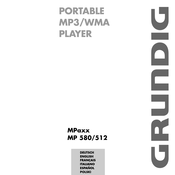 Grundig MPaxx MP 580/512 Mode D'emploi