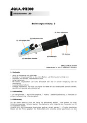 Aqua Medic refractometer LED Mode D'emploi