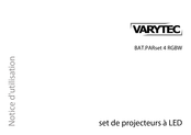 Varytec BAT.PARset 4 RGBW Notice D'utilisation