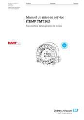 Endress+Hauser iTEMP TMT162 Manuel De Mise En Service