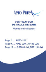 aero pure AP100L3 Manuel De L'utilisateur