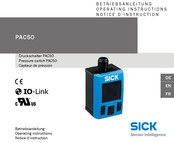 Sick PAC50 Notice D'instruction