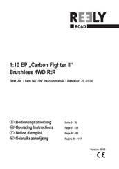 Reely Road Carbon Fighter II Notice D'emploi