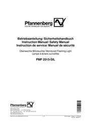 Pfannenberg PMF 2015-SIL Instructions De Service