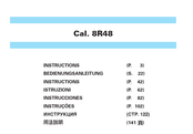 Seiko 8R48 Instructions