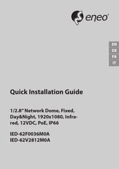Eneo IED-62V2812M0A Guide D'installation Rapide