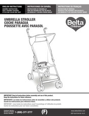 Delta Children San Francisco Giants Lightweight Umbrella Stroller Instructions De Montage