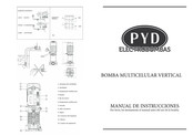 PYD Electrobombas VERTI Série Instructions D'utilisation