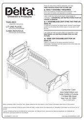 Delta Childrens Products Frozen Plastic Twin Bed Instructions D'assemblage