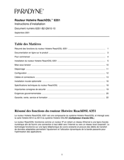 Paradyne Hotwire ReachDSL 6351 Instructions D'installation