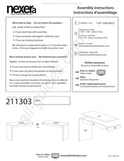 NEXERa 211303 Instructions D'assemblage