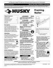 Husky HD289000 Instructions D'utilisation