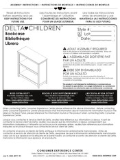 Delta Children Universal 2-Shelf Bookcase Instructions De Montage