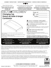 Delta Children W100710 Instructions De Montage