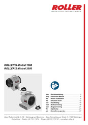 Roller Mistral 1360 Notice D'utilisation