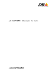 Axis Communications A8207-VE Manuel D'utilisation