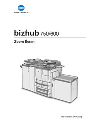 Konica Minolta bizhub 750 Manuel D'utilisation