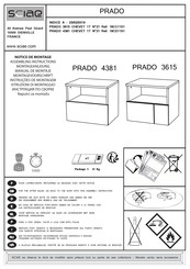 SCIAE PRADO 4381 CHEVET 1T 18CD1101 Notice De Montage