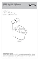 Toto CST646F Manuel D'installation Et D'utilisation