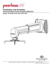 peerless-AV PSTA-1600 Installation Et Assemblage