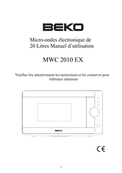Beko MWC 2010 EX Manuel D'utilisation