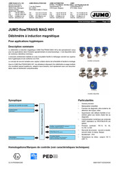 JUMO flowTRANS MAG H01 Mode D'emploi