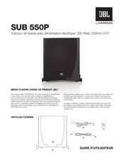 Harman JBL SUB 550P Guide Rapide