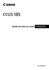 Canon IXUS 182 Guide De Mise En Route