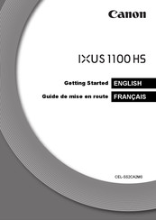 Canon IXUS 1100 HS Guide De Mise En Route