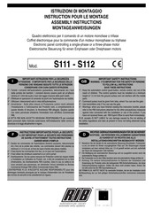 RIB S112 Instruction Pour Le Montage