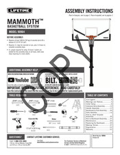 Lifetime MAMMOTH 90964 Instructions D'assemblage