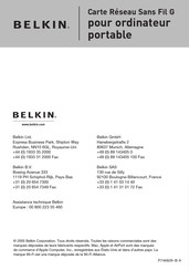 Belkin F5D7010 Manuel De L'utilisateur