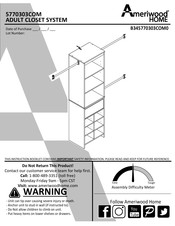 Ameriwood HOME 5770303COM Instructions De Montage