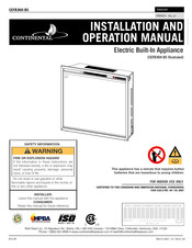 Continental CEFB36H-BS Manuel D'installation Et D'opération