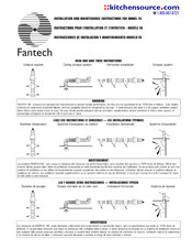 Fantech FG Instructions Pour L'installation Et L'entretien