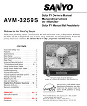 Sanyo AVM-3259S Manuel D'instructions