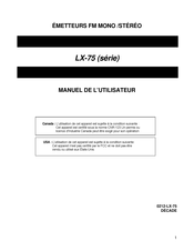 Decade LX-75M Manuel De L'utilisateur