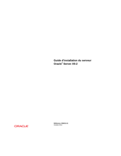 Oracle X5-2 Guide D'installation