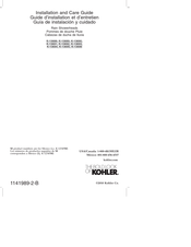 Kohler K-13695 Guide D'installation Et D'entretien