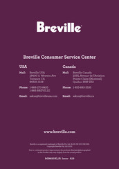 Breville the Smart Grill BGR820XL/A Livret D'instructions