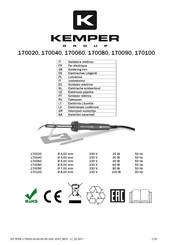 Kemper 170020 Mode D'emploi