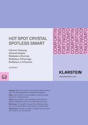 Klarstein HOT SPOT CRYSTAL SPOTLESS SMART Mode D'emploi
