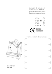 Moretti iF 40 Manual D'instructions