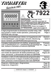 Trumeter 7922 Mode D'emploi