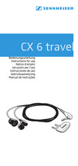 Sennheiser CX 6 travel Notice D'emploi