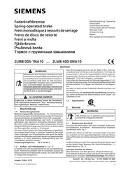 Siemens 2LM8 400-0NA10 Instructions De Service