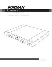 Furman Elite-10E i Guide De L'utilisateur