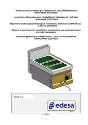 Edesa SBME-40 E Instructions