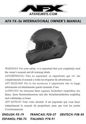AFX FX-36 Manuel Du Propriétaire