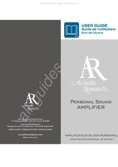 Audiovox Acoustic Research Guide De L'utilisateur